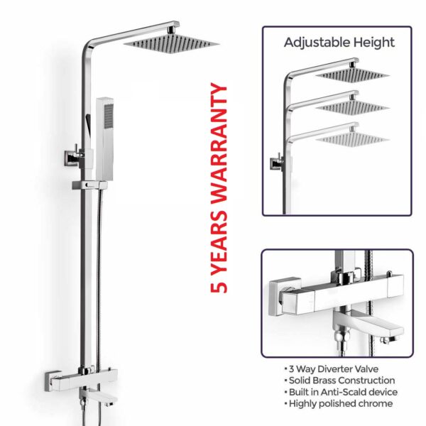 Shower 3 in 1 Chrome