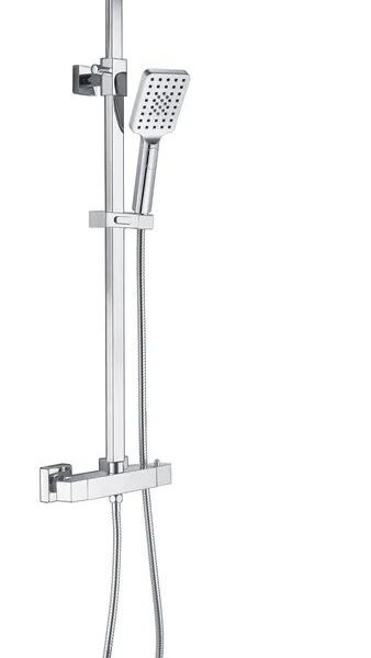 square thermostatic bar shower