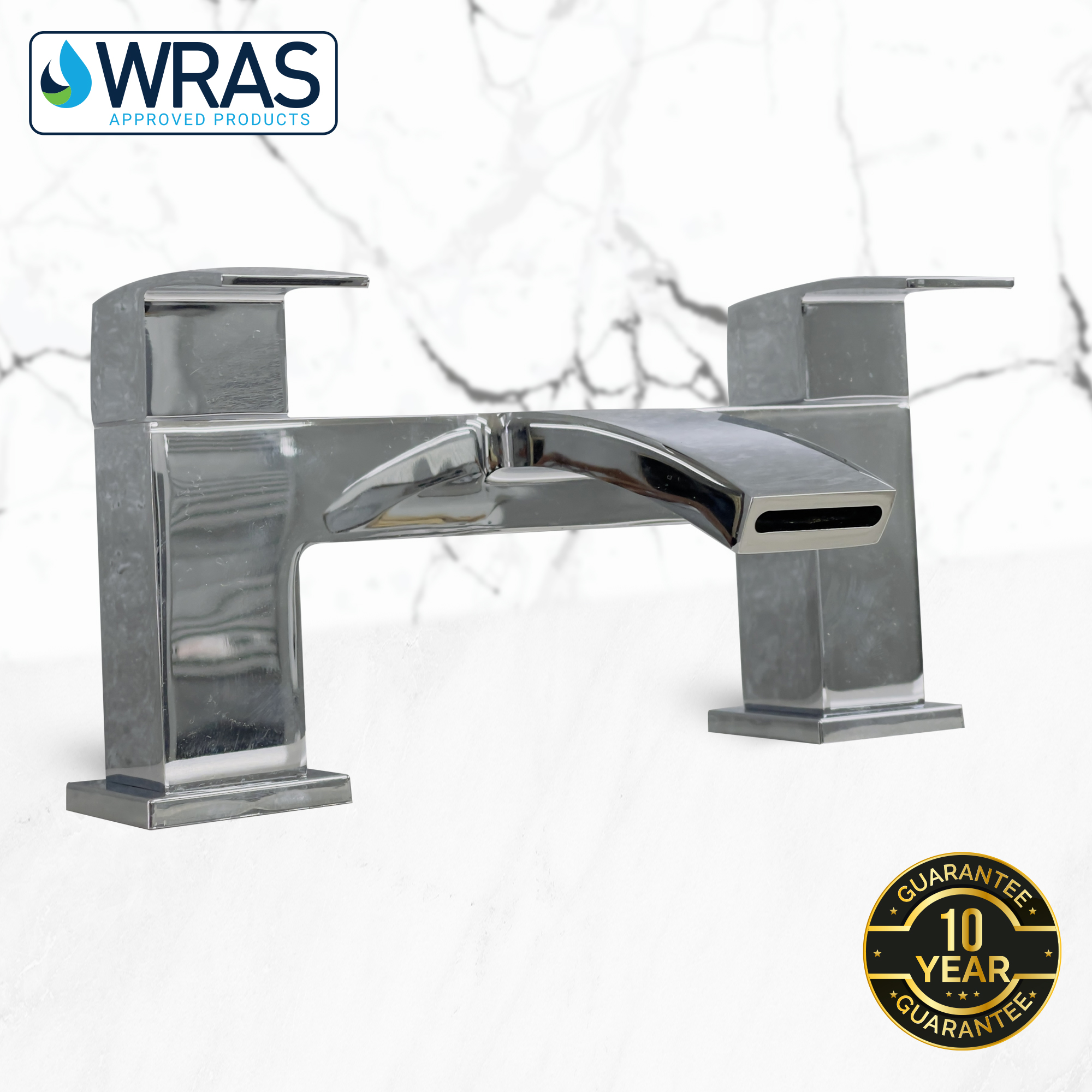 Bloom Chrome Waterfall Bath Filler (2)